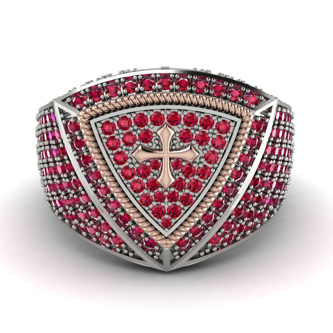 Ruby Men Signet Ring - Roger No. 33