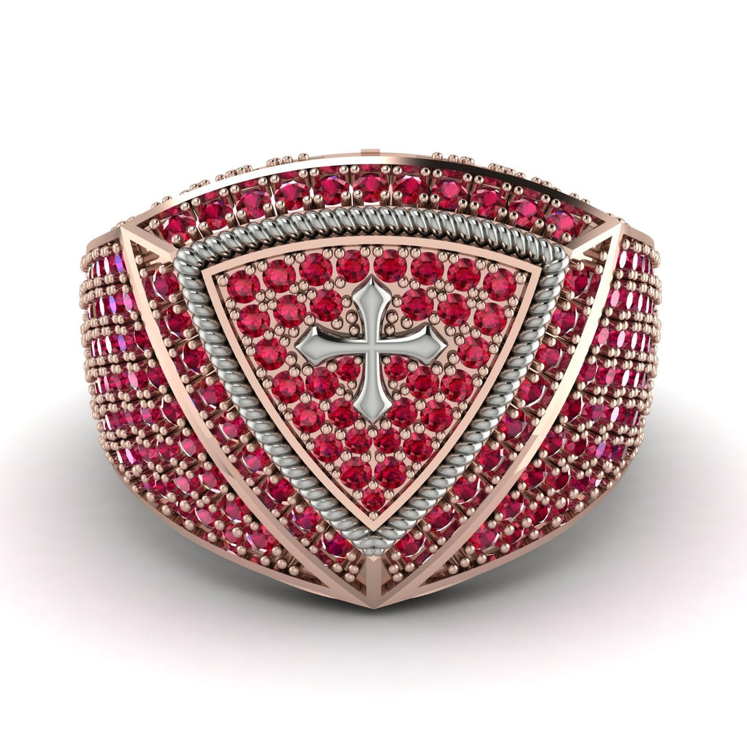 Ruby Men Signet Ring - Roger No. 35