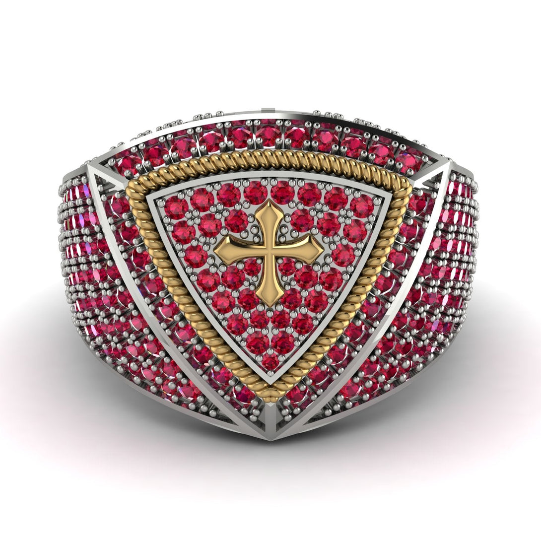 Ruby Men Signet Ring - Roger No. 30
