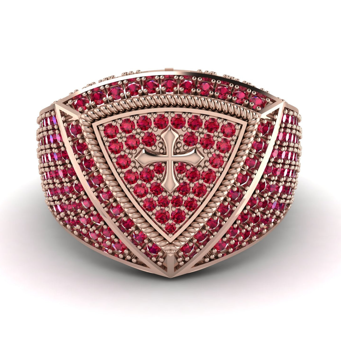Ruby Men Signet Ring - Roger No. 32