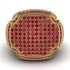 Ruby Men Signet Ring - Carl No. 13