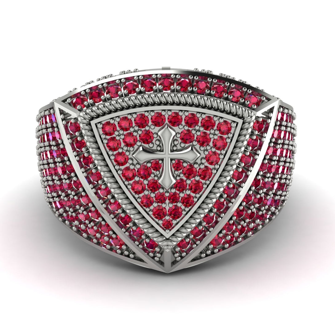 Ruby Men Signet Ring - Roger No. 36