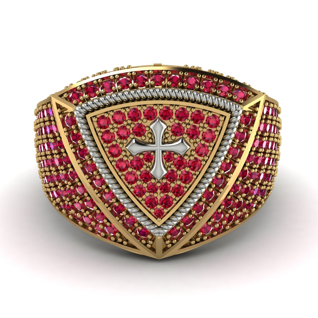 Ruby Men Signet Ring - Roger No. 34
