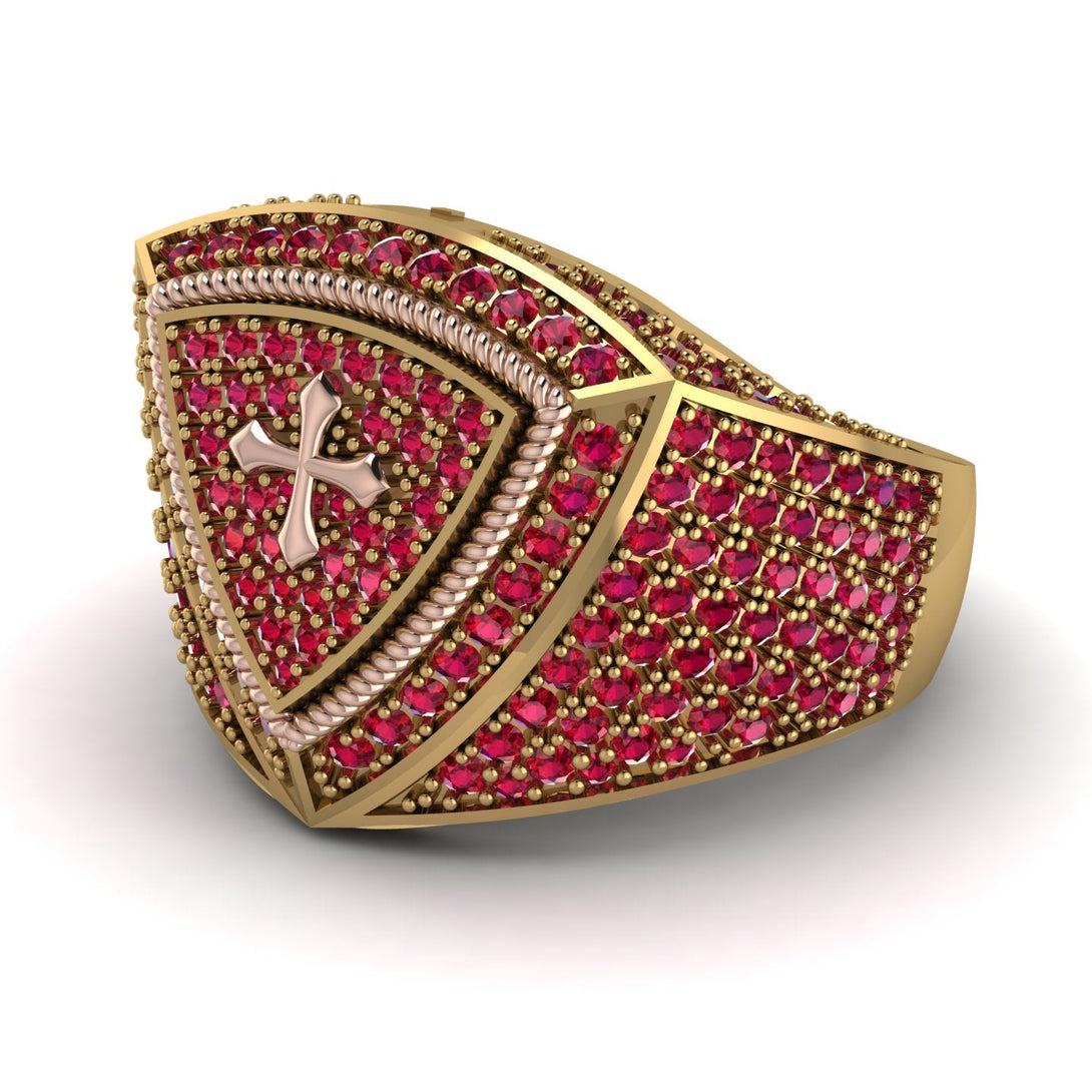 Ruby Men Signet Ring - Roger No. 31