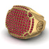 Ruby Men Signet Ring - Carl No. 13