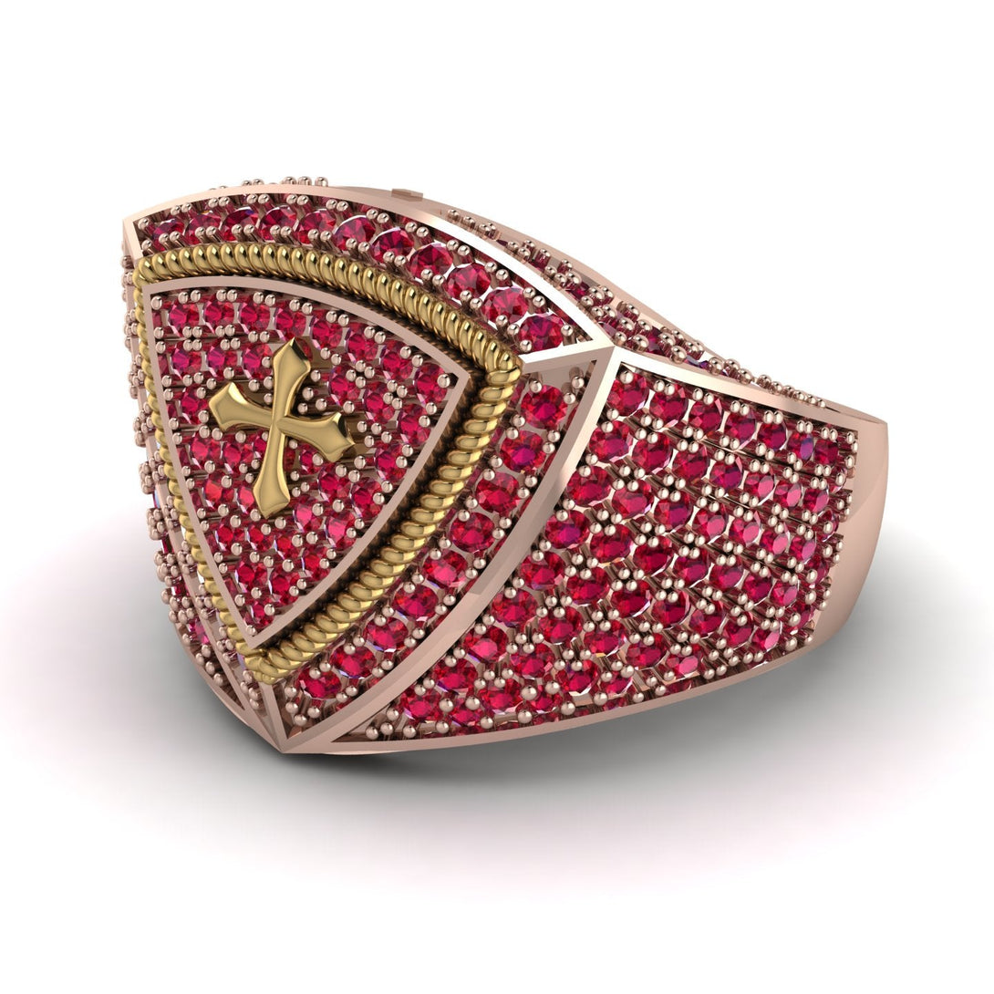 Ruby Men Signet Ring - Roger No. 29