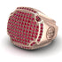 Ruby Men Signet Ring - Carl No. 14