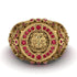 Robert Custom Ruby Royal Lion Men Signet Ring - Terry No. 100