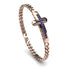 Sapphire Cross Men Chain Bracelet - Nicholas No. 14