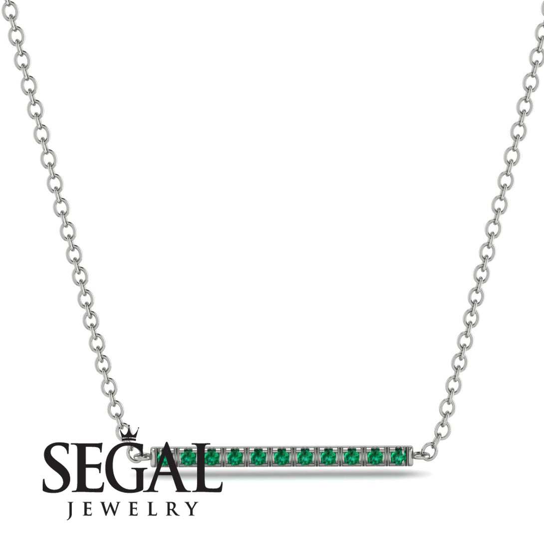 Short Line Emerald Necklace - Elsie No. 6