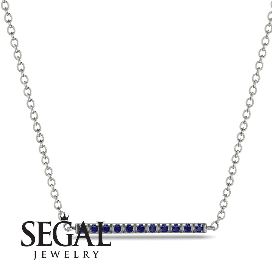 Short Line Sapphire Necklace - Elsie No. 15