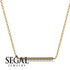 Short Line Diamond Necklace - Elsie No. 1 image 4
