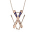 Skis Sapphire Necklace - Zachary No. 14
