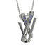 Skis Sapphire Necklace - Zachary No. 15