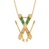 Skis Emerald Necklace - Zachary No. 4