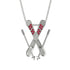 Skis Ruby Necklace - Zachary No. 12