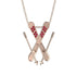 Skis Ruby Necklace - Zachary No. 11