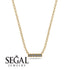 Small Diamond Necklace Bar With - Zahra No. 1 image 4