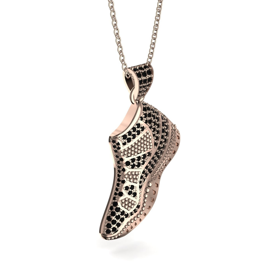 Sneaker Sport Black Diamond Pendant - Justin No. 8