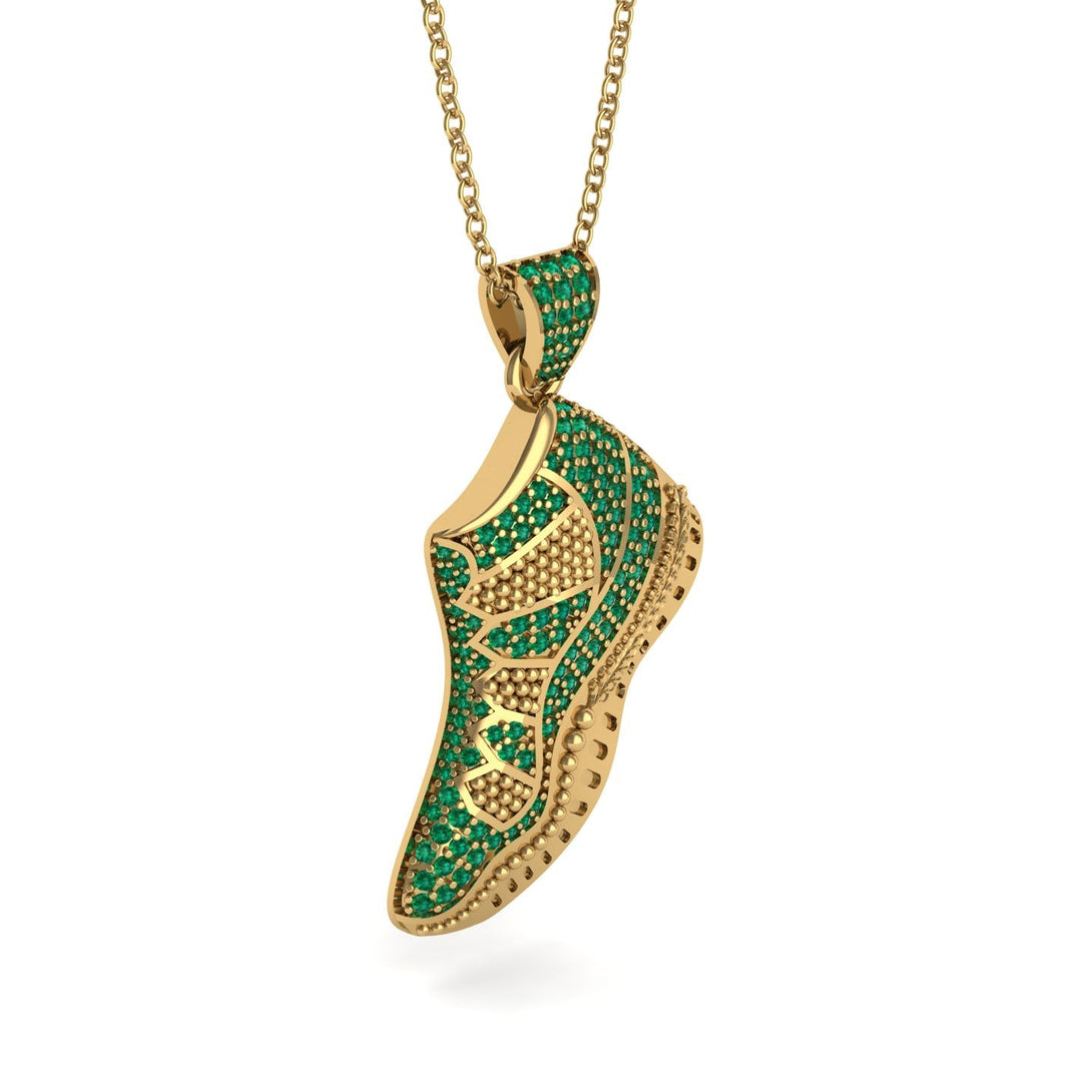 Sneaker Sport Emerald Pendant - Justin No. 4