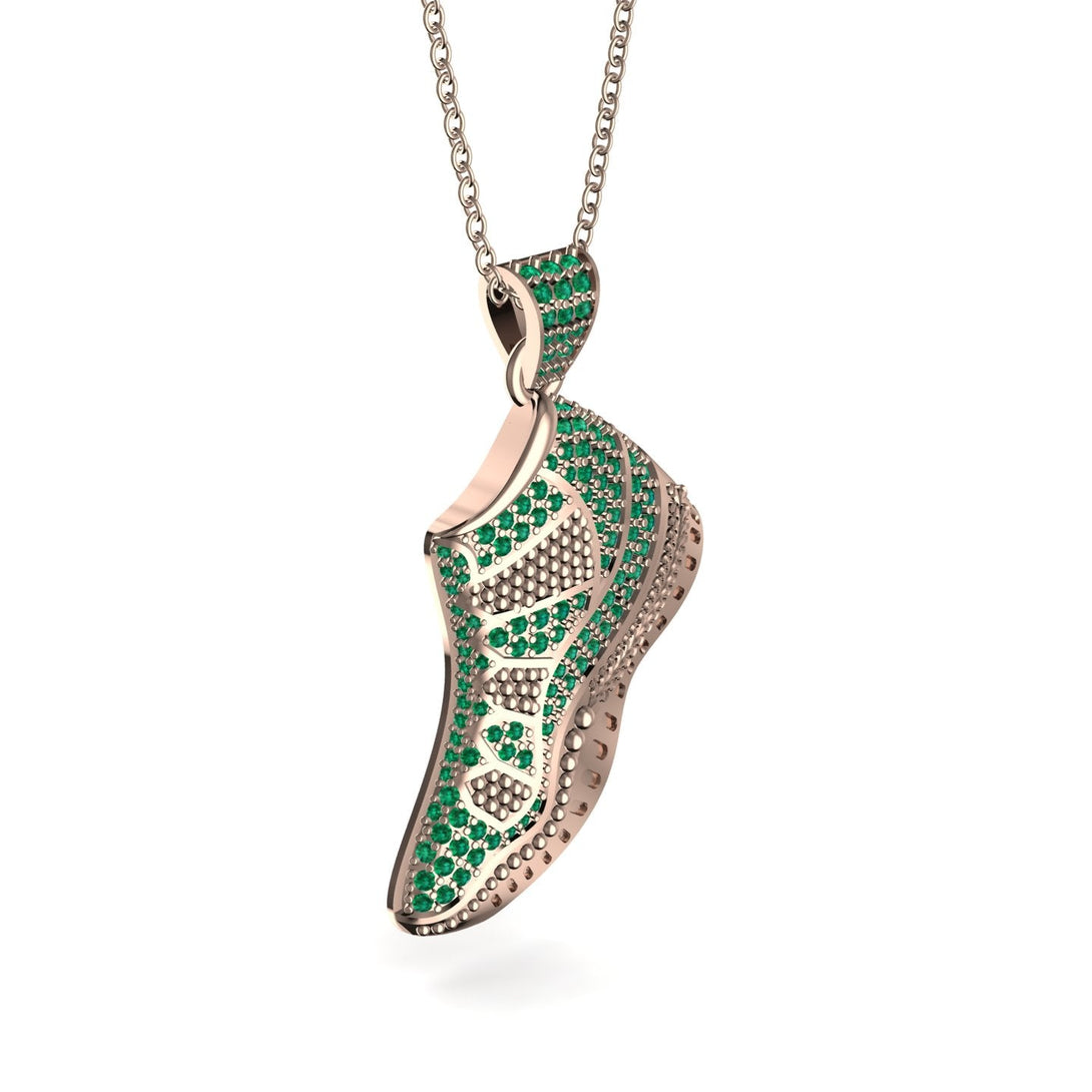Sneaker Sport Emerald Pendant - Justin No. 5