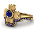 Solid Clower Flower Sapphire Bridal Set - Christine No. 73 image 3