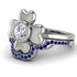 Solid Clower Flower Diamond Bridal Set - Christine No. 63