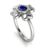 Solid Clower Flower Sapphire Engagement Ring - Christine No. 15 image 1