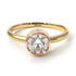 Two Tones Solitaire Bezel Diamond Ring - Emerson No. 16