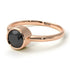 Solitaire Bezel Black Diamond Ring - Emerson No. 8 image 5