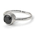 Solitaire Bezel Black Diamond Ring - Emerson No. 9
