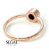 Solitaire Bezel Black Diamond Ring - Emerson No. 8 image 7