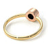 Two Tones Solitaire Bezel Black Diamond Ring - Emerson No. 19 image 7