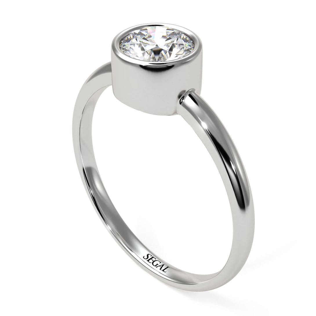 Solitaire Bezel Diamond Ring - Emerson No. 3