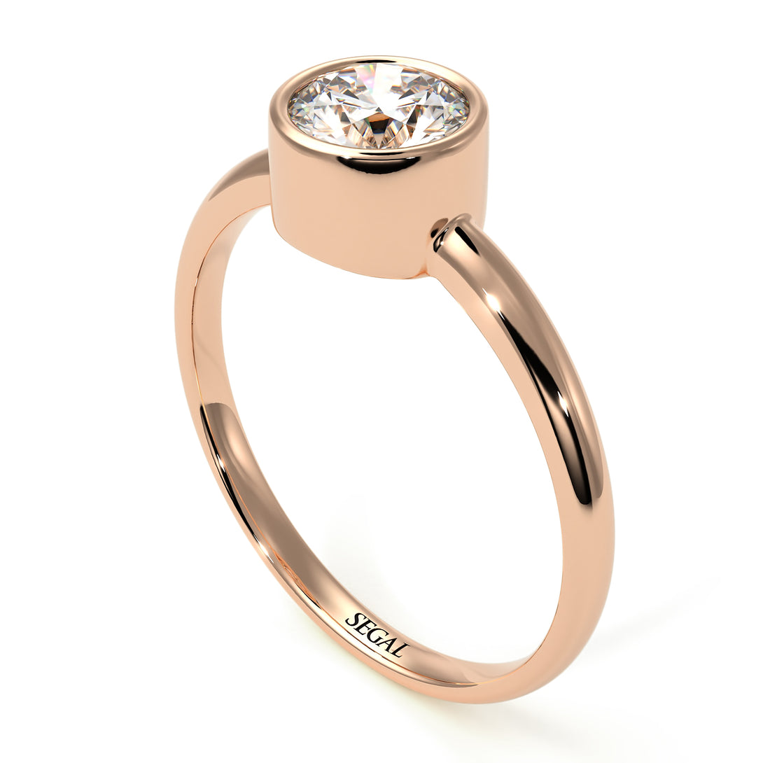 Solitaire Bezel Diamond Ring - Emerson No. 2