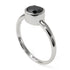 Solitaire Bezel Black Diamond Ring - Emerson No. 9