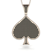 Spades Card Shape Black Diamond Pendant - Jerry No. 8 image 1