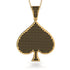 Spades Card Shape Black Diamond Pendant - Jerry No. 7