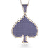 Spades Card Shape Sapphire Pendant - Jerry No. 14 image 1