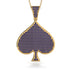 Spades Card Shape Sapphire Pendant - Jerry No. 13