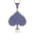 Spades Card Shape Sapphire Pendant - Jerry No. 15