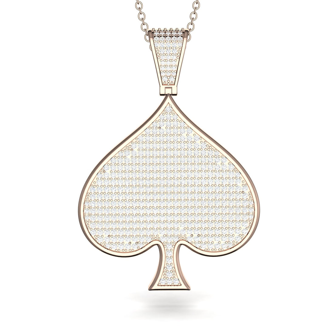 Spades Card Shape Diamond Pendant - Jerry No. 2