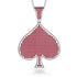 Spades Card Shape Ruby Pendant - Jerry No. 12 image 1
