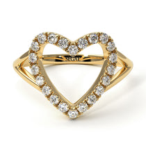Split Shank Heart Diamond Ring - Delaney No. 1 image 1