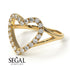 Split Shank Heart Diamond Ring - Delaney No. 1