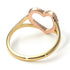 Two Tones Split Shank Heart Diamond Ring - Delaney No. 16