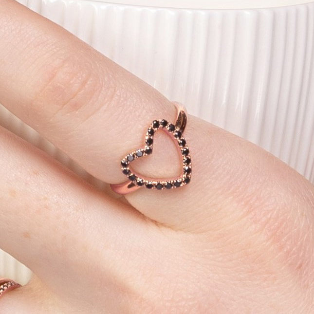 Split Shank Heart Ruby Ring - Delaney No. 11