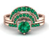 Stacking Emerald Bridal Set - Mckenzie No. 20