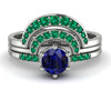 Stacking Sapphire Bridal Set - Mckenzie No. 30