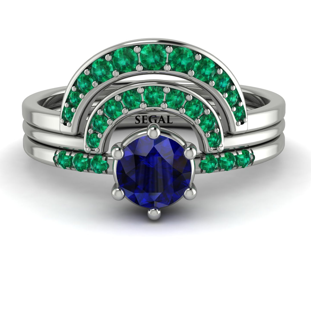 Stacking Sapphire Bridal Set - Mckenzie No. 30